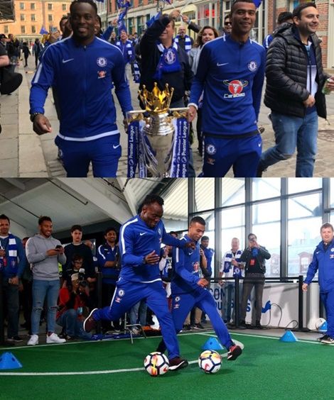 Chelsea-Legends-Essien-And-Cole-Wow-Fans-in-New-York