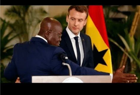 Ghanaian-President-Embarrasses-French-President-Macron-With-Shocking-Speech