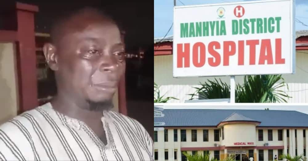 Ghanaian Man Weeps Over Death Of His Wife At Hospital Over Unfair Treatment